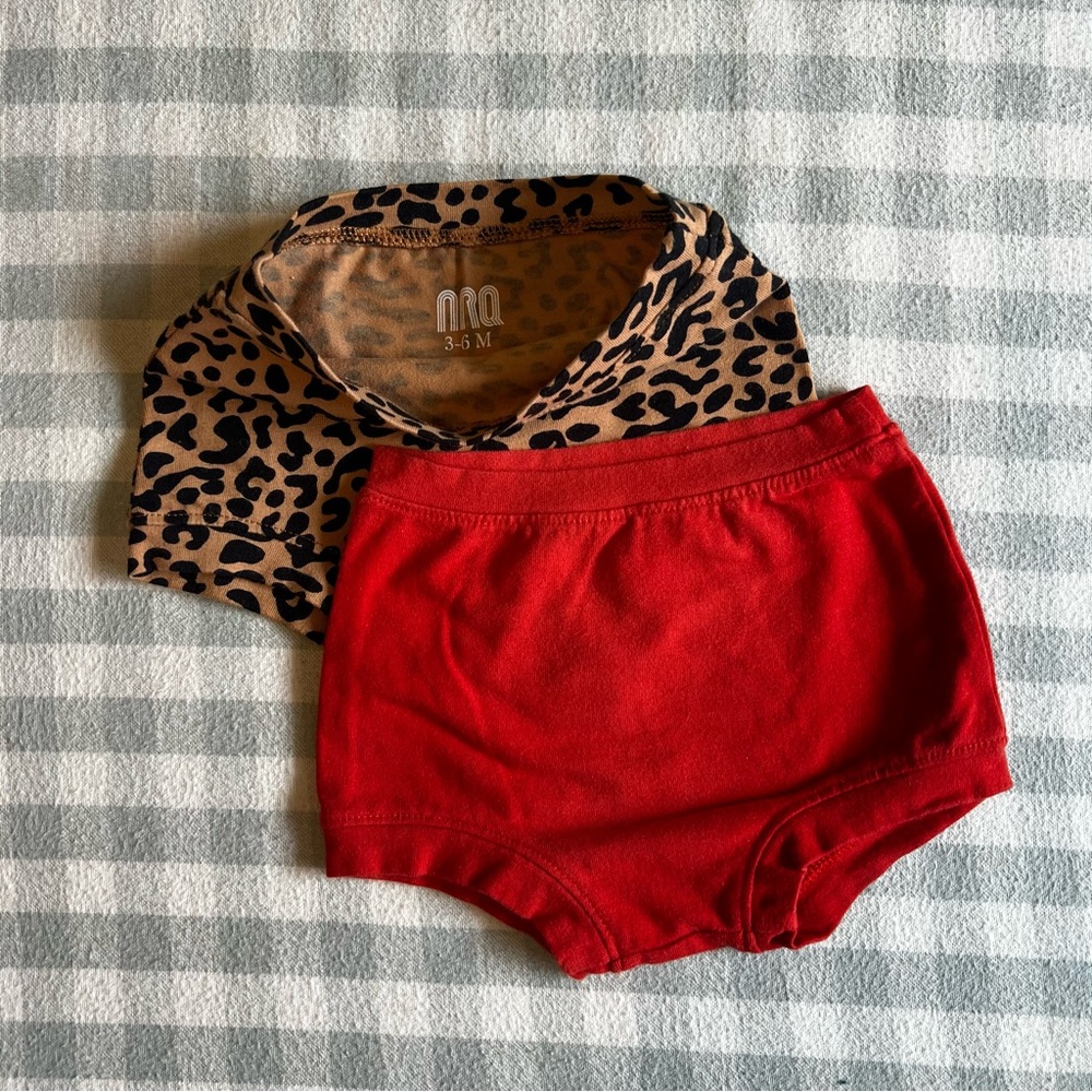 ARQ Red and Leopard Kids Shorts